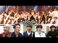 this is how idols reacted to ateez on Kingdom