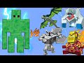 Mutant Slime Golem Vs. Mowzie’s Mobs Mod in Minecraft