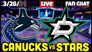 Dallas Stars vs Vancouver Canucks Live Game Audio NHL Live Stream