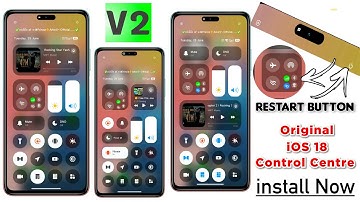⚡️ ios 18 Control Centre  V2 All Xiaomi Redmi Poco Devices | Now All  toggle  Working | |Part-7