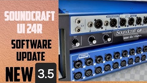How To Update Soundcraft Ui 24R Digital Mixer Firmware In Malayalam/Ui Mixer Software Update 3.5 new