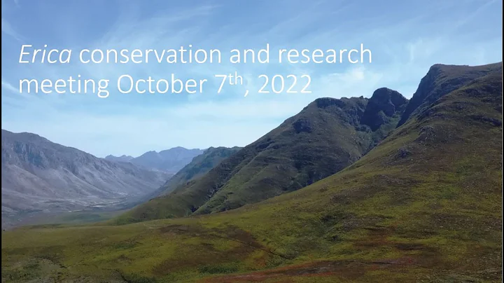 Erica research and conservation meeting, October 7...