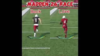 Madden NFL 26 Race - Carson Beck Vs Jeremiyah Love 100 Yard Race