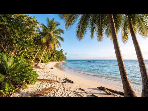 Tropical beach with gentle waves