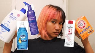 how to remove red hair dye WITHOUT bleach