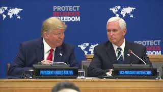 WATCH LIVE: President Trump delivers remarks on religious freedom at United Nations General Assembly