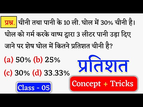 Percentage ( प्रतिशत ) Percentage Concept + Tricks | Maths Viral Question | Class - 05 | Jk Campus