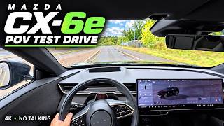 The New Mazda CX-6e | POV Test Drive & 26-inch Display | 4K No Talking ASMR