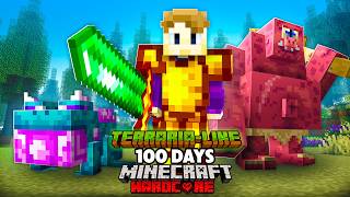 I Survived 100 Days In Terrarialike Minecraft Hardcore