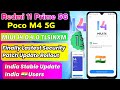 India - Redmi 11 Prime 5G /Poco M4 5G Finally Miui 14.0.4.0 Android 13 New Update Rollout | Miui 14