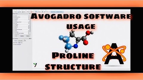 Using Avogadro software