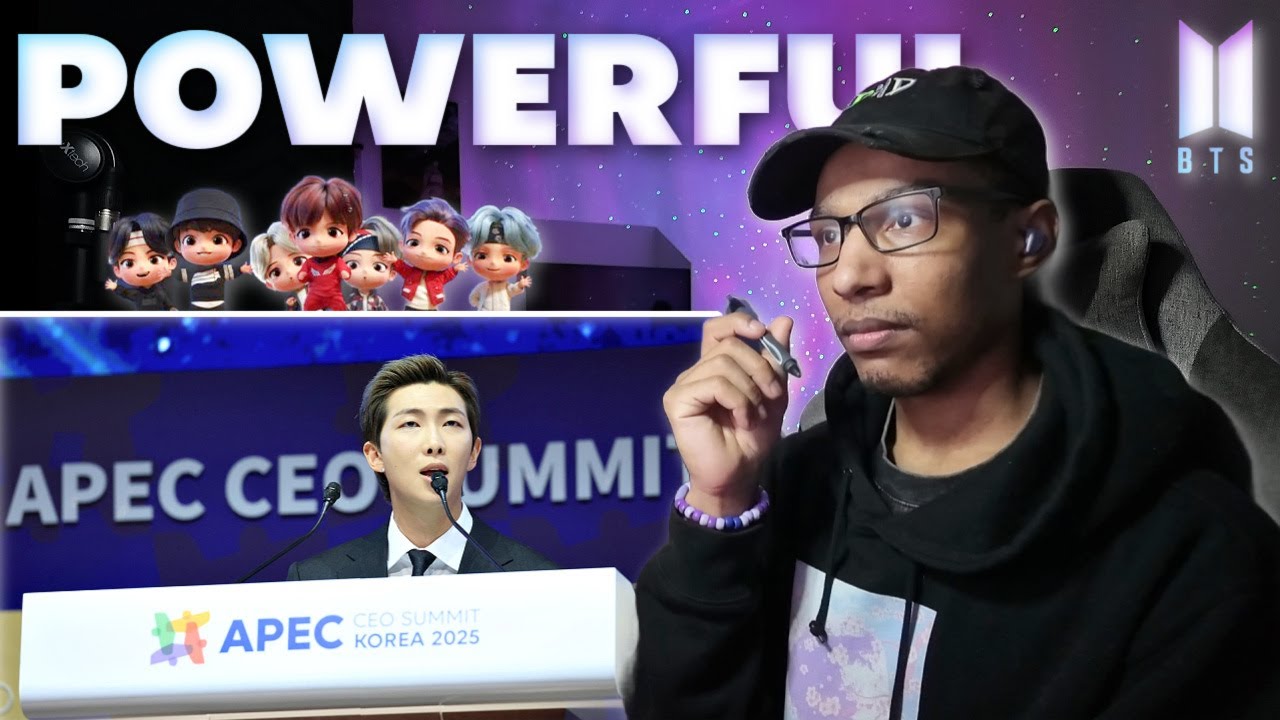 Just Watching "BTS' leader RM becomes first K-pop artist to give APEC speech" 🔥💜