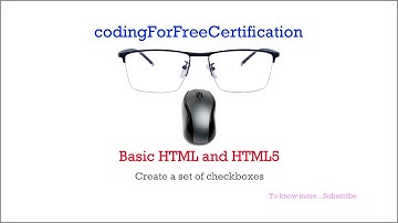 Basic HTML and HTML5 | Create a Set of Checkboxes | freecodecamp | 23 of 28