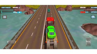 😱Turbo Racing 3D Traffic Rush Highway Dash Speed Lane Road BlitzTurbo Traffic Lane Racer😲 screenshot 1