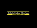 NetSuite Keyboard Shortcuts chrome extension