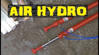 Hydraulics using compressed air.