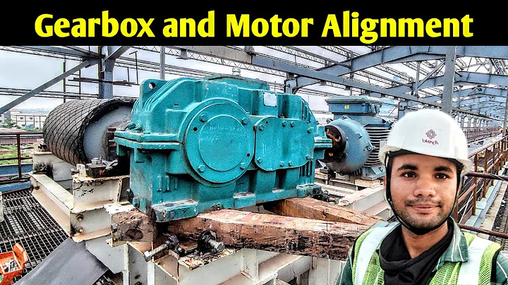 Gearbox to Motor Alignment | Alignment of Gearbox with Motor | Motor Gearbox Alignment Belt Conveyor