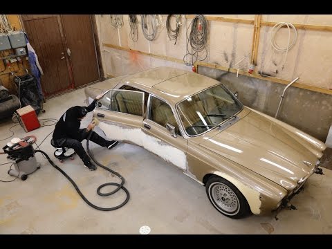 Så fixade vi plåt och lack på Klassikers Jaguar XJ6