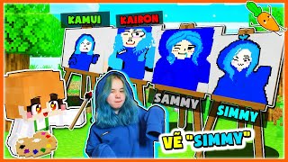 Kamui Và Hero Team Thử Thách Vẽ MÈO SIMMY TRONG GAME Và Ngoài Đời Thật Trong Minecraft