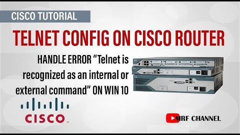 Telnet Config on Cisco Router - Handle Error "Telnet is Not Recognized.." pada Windows