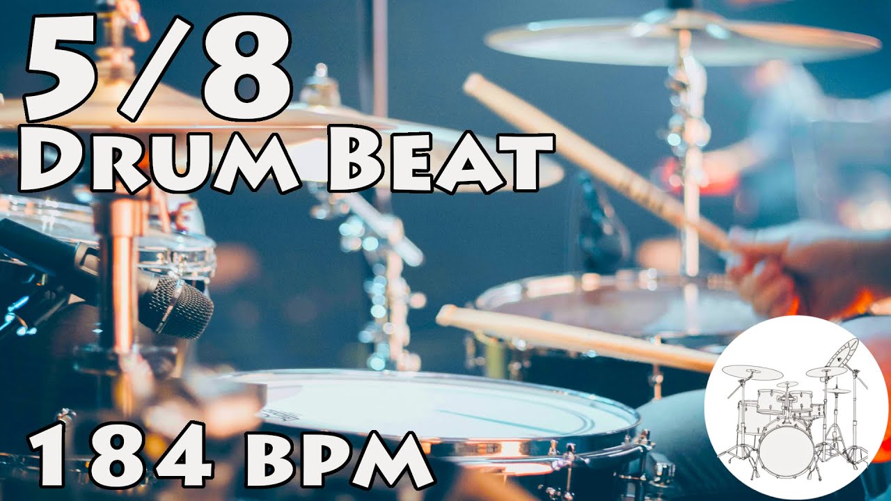 Play along Drums | 5/8 Beat 184 bpm - YouTube