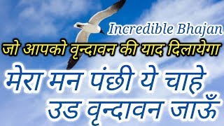 Mera man panchhi ye chahe ud vrindavan jau|| best bhajan || Acharya Mukesh Bhardwaj ji