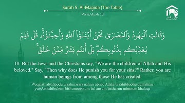 Quran 5   Surah Al Maaida سورة المائدة   Sheikh Abdul Rahman As Sudais   With English Translation