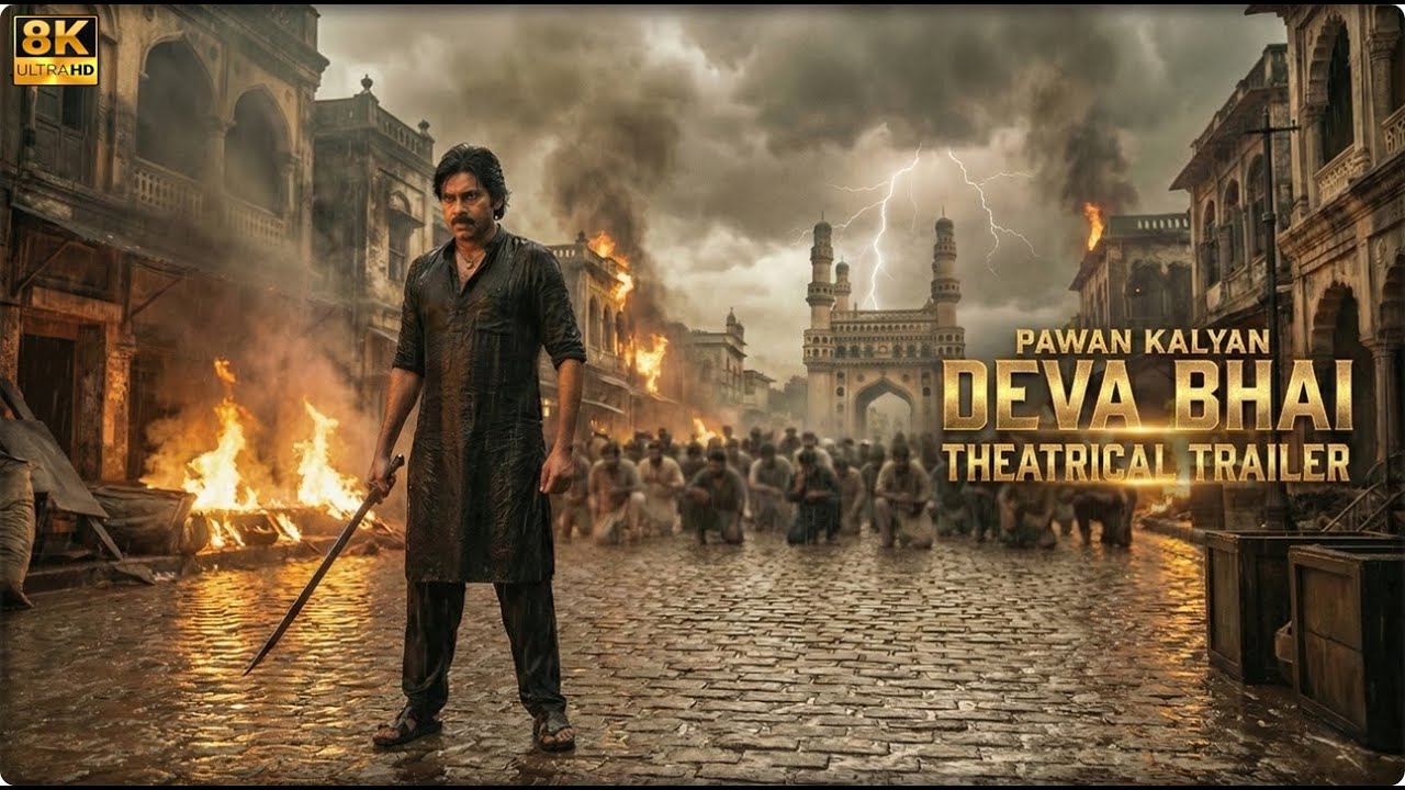 Deva Bhai Movie Theatrical Trailer 8K | Pawan Kalyan | Shruti Haasan |