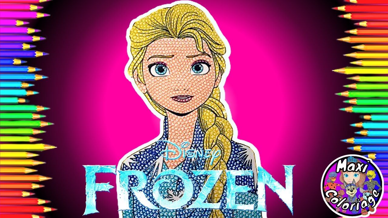 Comment Colorier et Dessiner La Reine des Neiges, Elsa DISNEY