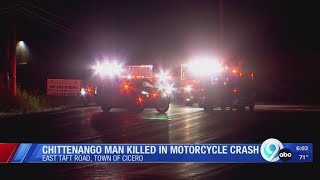 Chittenango man killed in motorcycle crash