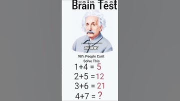 🧠Brain test question | iq test questions | Math quiz | #maths #iqtest#shorts