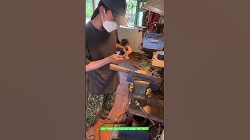 Quy Trình làm cán dao trong một phút #hk #hockieu #hkbladesmith #Daorentruyenthong