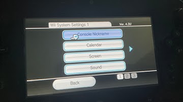 vWii System Settings with Priiloader