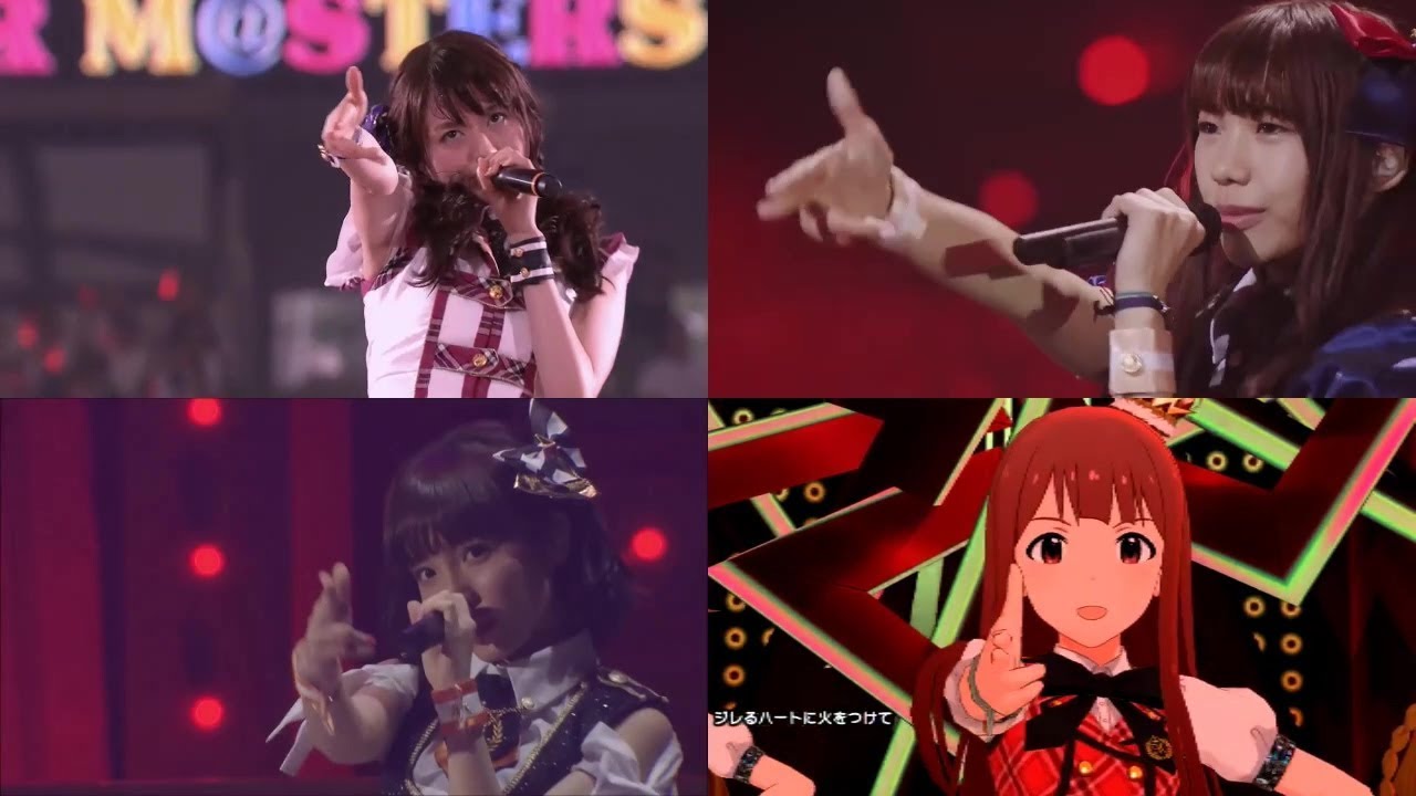 ジレるハートに火をつけて】 10th‧3rd‧4th‧ミリシタ - YouTube