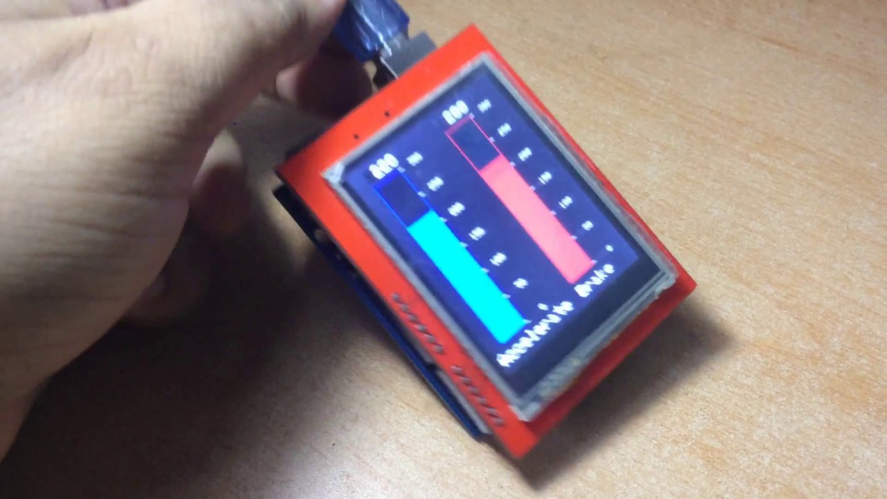 Arduino Accelerometer with TFT LCD display [ADXL345 ]|(2018) - YouTube
