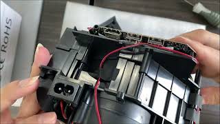 How to disassemble and clean the LCD screen of Vevshao A12 Projector