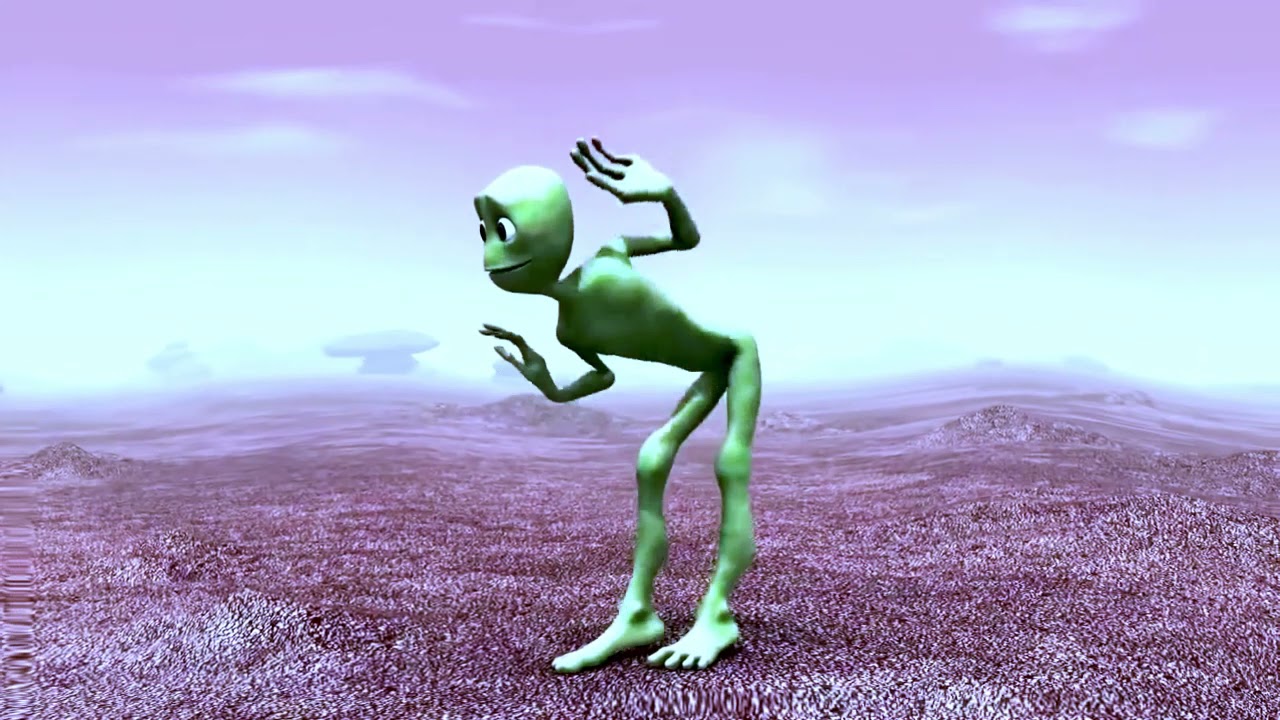 Green Alien Dance dame tu cosita song #dametucosita - YouTube