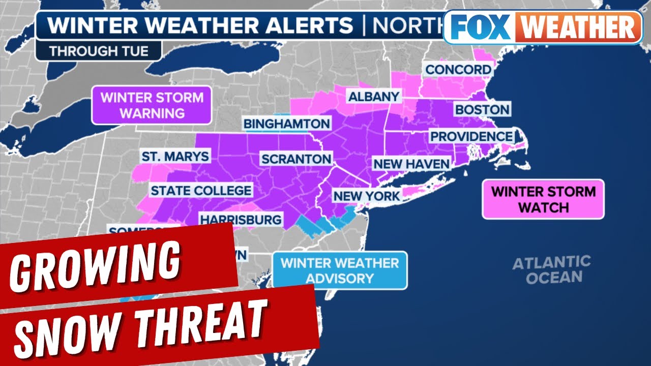 Potential Nor'easter To Blast NYC, Boston With Heavy Snow That Could ...