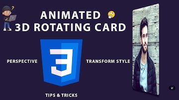 3d Rotating Card the game changer of CSS |#webdesign  #html #css