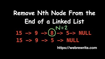 Remove Nth Node From the End of a Linked List