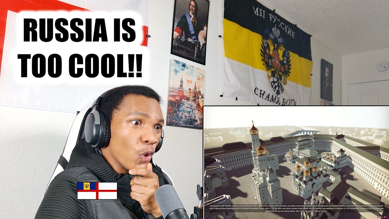 Иностранец из Карибского региона комментирует историю Кремля в России.