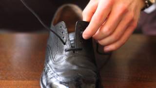 How To Straight Bar Lace A Pair Of Shoes