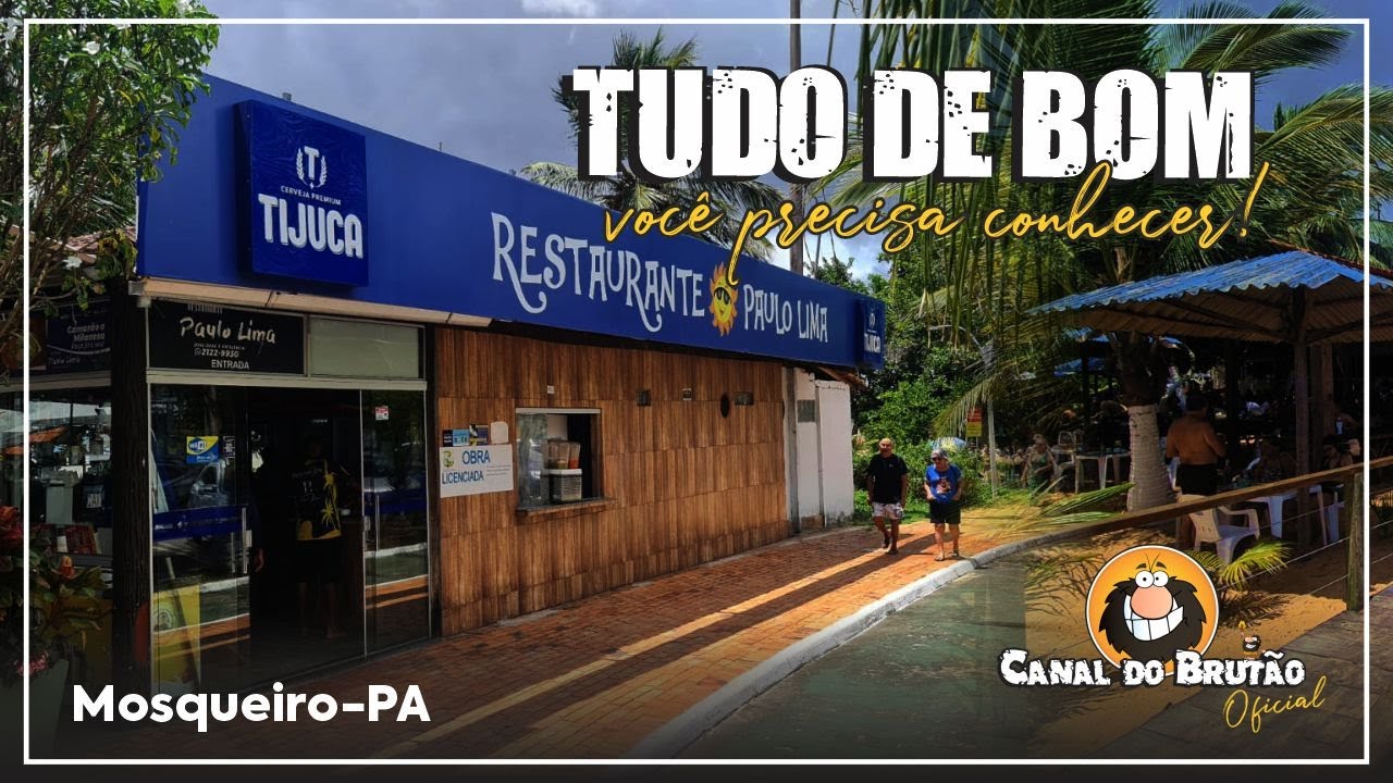 Bora pro Restaurante do Paulo Lima na Ilha do Mosqueiro - Praia do Farol - Pará - Amazônia - Brasil