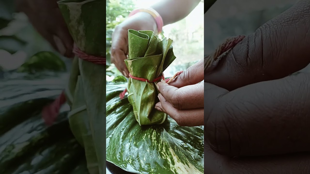 🥰😋Traditional way of serving Prasad# viral video