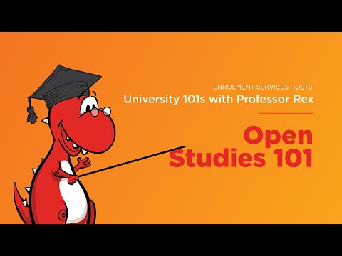 University 101s with Professor Rex - Open Studies 101