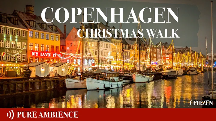 ✨ Snowy Christmas Walk in Copenhagen | Nyhavn Lights & Magical Kongens Nytorv 4K Winter Ambience