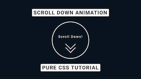 CSS Scroll Down Animation Tutorial | @codecompanion93
