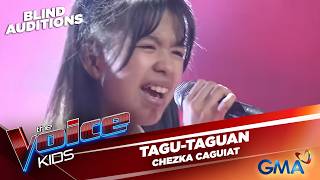The Voice Kids Philippines: Chezka Caguiat's COLORFUL performance of Tagu-Taguan! | Blind Auditions