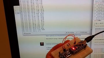 Arduino nano with MSP9250 MEMS chip: 3-axis accelerometer, gyroscope, & magnetometer