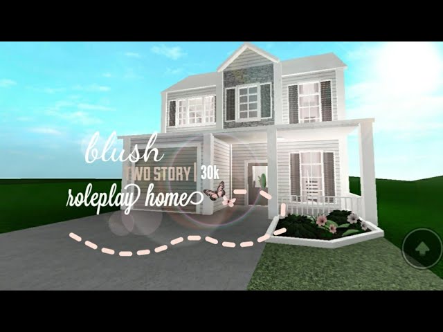 Bloxburg Blush Two Story Roleplay House 30k Youtube - 30k roblox bloxburg house